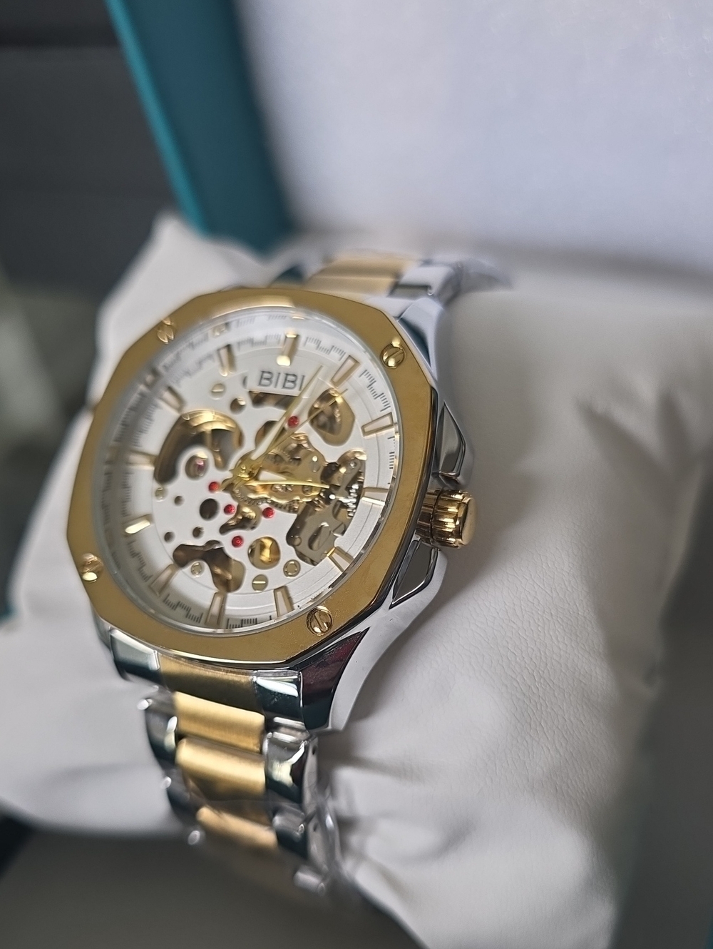 273. BIBI Two-Tone Skeleton Watch - Gold & Silver